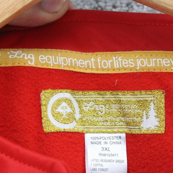 Vintage LRG Lifted Research Group Imperial Jacket Mens 3XL Red Full Zip Rare - Picture 6 of 12
